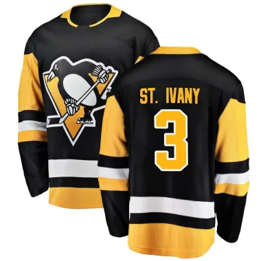 Black Men's Jack St. Ivany Breakaway Pittsburgh Penguins Home Jersey