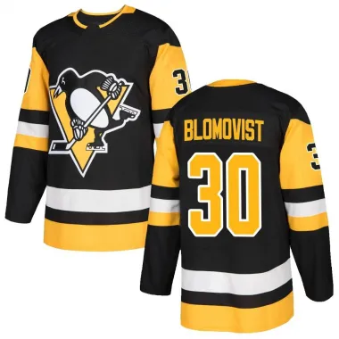 Black Men's Joel Blomqvist Authentic Pittsburgh Penguins Home Jersey
