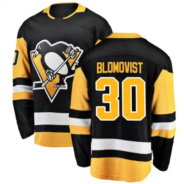 Black Men's Joel Blomqvist Breakaway Pittsburgh Penguins Home Jersey