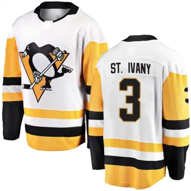 White Men's Jack St. Ivany Breakaway Pittsburgh Penguins Away Jersey